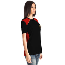 Cargar imagen en el visor de la galería, A-Team 01 Camiseta roja con bolsillo unisex de diseñador 