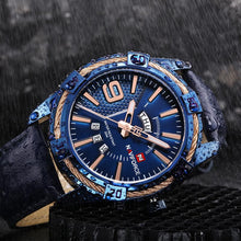 Load image into Gallery viewer, NAVIFORCE Quartz 30m Waterproof Male Sport Watch with Leather Band (5 colors)