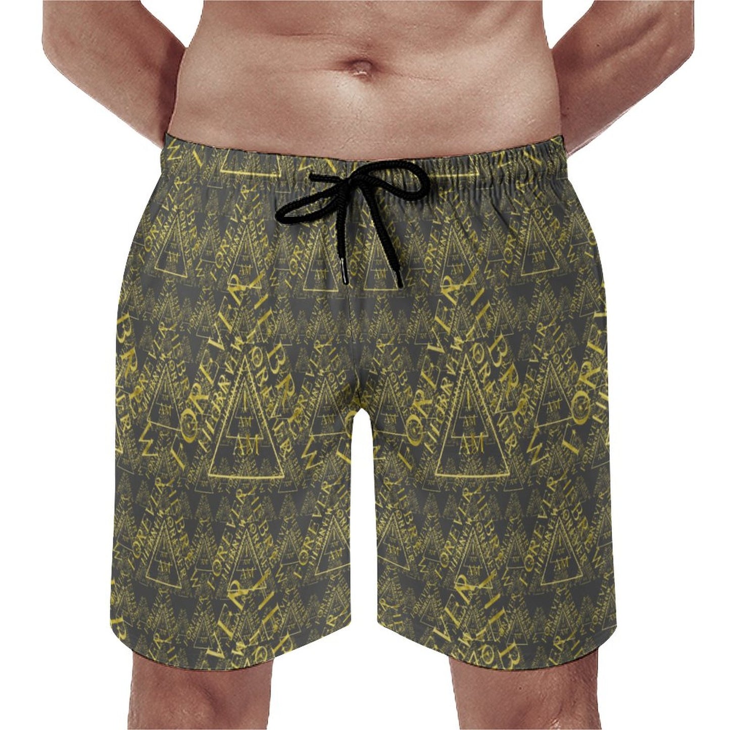 I AM HEBREW 03-01 Men's Designer Swim Trunks