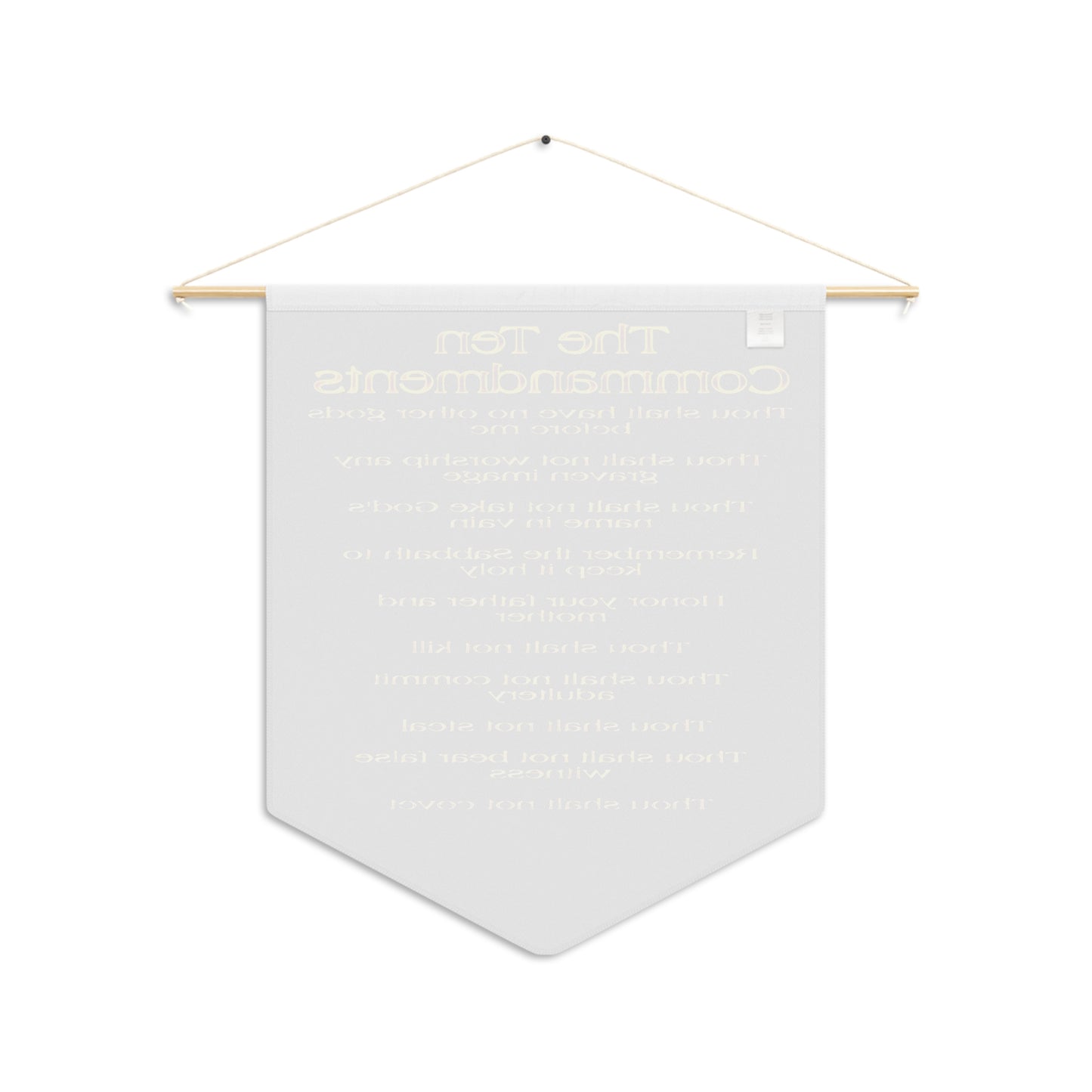 Ten Commandments 01 18" x 21" Wall Pennant