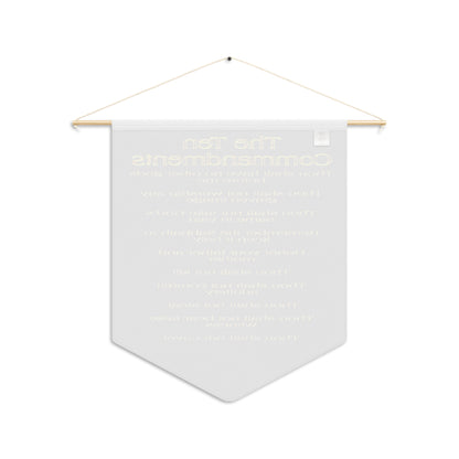 Ten Commandments 01 18" x 21" Wall Pennant