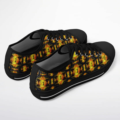 Hebrew World 01-02 Royal Radiance Low Top Canvas Sneakers