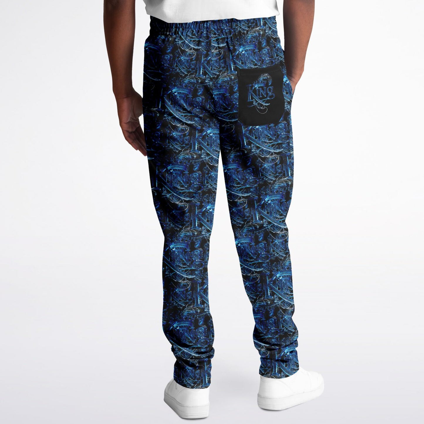 KING 02-01 Black Men's Designer Track Pants