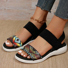 Load image into Gallery viewer, Ethnic Tribe Print Flat Slingback Sandals