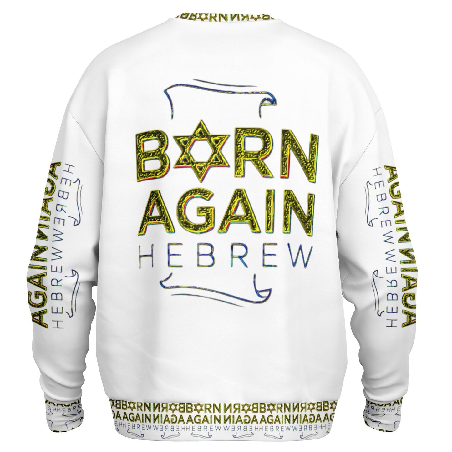 Born Again Hebrew 01-01 Designer Heavyweight Oversized Unisex Sweatshirt
