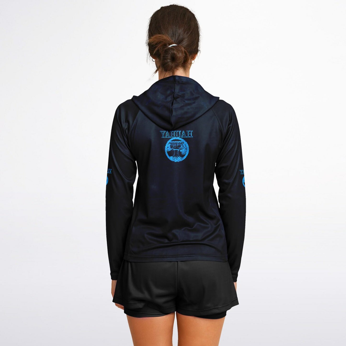 Yahuah-Tree of Life 02-02 Ladies Designer Lightweight Raglan Hoodie