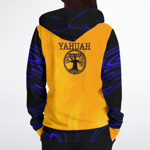 Yahuah-Tree of Life 02-02 Elect - Sudadera con capucha y cremallera completa para mujer 