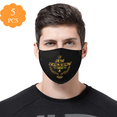 I AM HEBREW 02 Designer Adjustable Face Mask (5 face masks + 10 filters; 3 sizes)