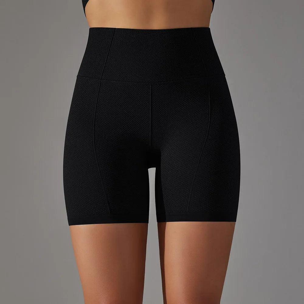 High Waist Seamless Knit Fitness Shorts (10 colors)