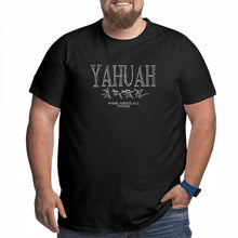 Cargar imagen en el visor de la galería, Yahuah-Name Above All Names 01-01 Men&#39;s Designer Premium Cotton Plus Size T-shirt