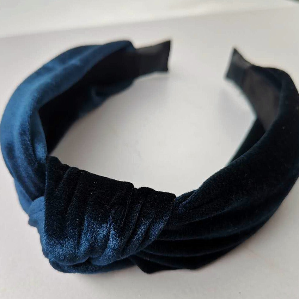 Solid Color Velvet Knotted Headband (4 colors)