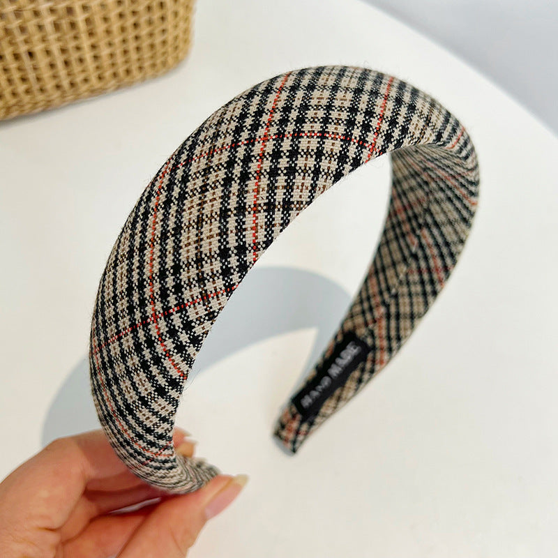 French Retro Fashion Plaid Headband (5 colors)