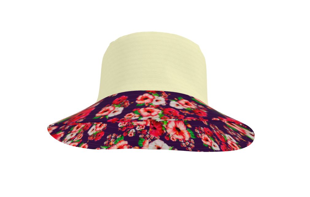 TRP Floral Print 03: Hibiscus Flowers 01-01 Tropical Bloom Bucket Hat