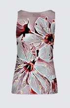 Cargar imagen en el visor de la galería, Estampados florales: Flores de cerezo pictóricas 01-03 Camiseta sin mangas de la diseñadora Tilda 