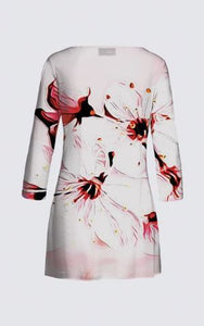Floral Embosses: Pictorial Cherry Blossoms 01-02 Designer Patti Tunic II