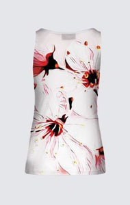 Floral Embosses: Pictorial Cherry Blossoms 01-02 Designer Tilda Sleeveless Tee