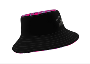 TRP Twisted Patterns 06: Digital Plaid 01-04A Sombrero de cubo de ala ancha de diseñador 