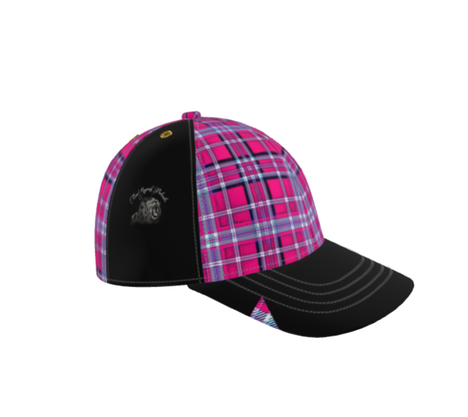 TRP Twisted Patterns 06: Digital Plaid 01-04A Ladies Designer Baseball Cap