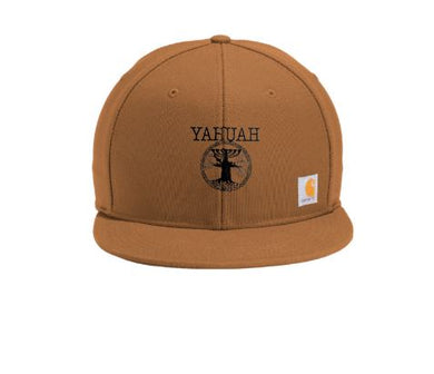 Yahuah-Tree of Life 02-05 Royal Designer Carhartt® Embroidered Ashland Flat Brim Baseball Cap
