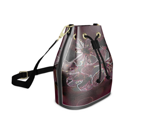 Floral Embosses: Pictorial Cherry Blossoms 01-04 Designer Bucket Bag