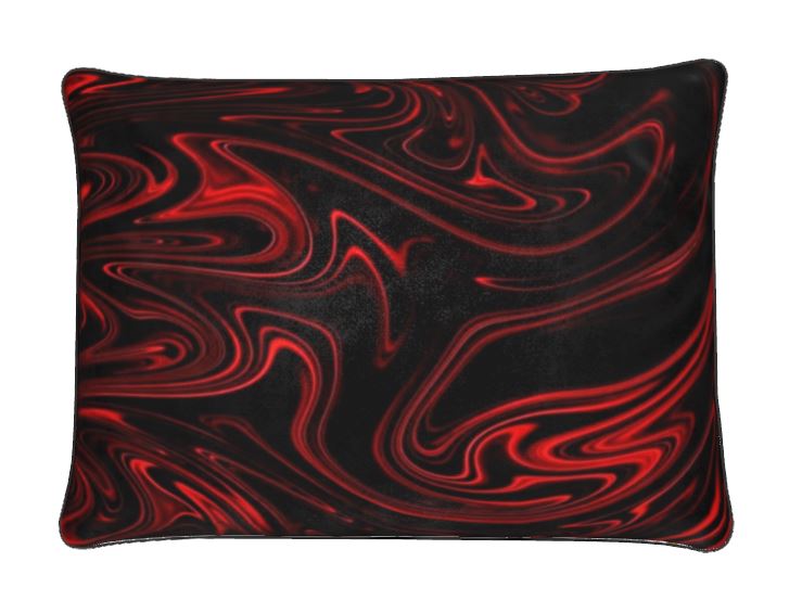 Flow 01-01: Ember | The Refining Fire: Luxury Soft Velvet Throw Pillow — TimeReproofPortraits
