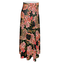 Cargar imagen en el visor de la galería, Estampados florales: Roses 06-01 Falda midi plisada de corte A de diseñador
