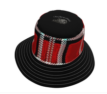 Load image into Gallery viewer, TRP Twisted Patterns 06: Digital Plaid 01-05A Designer Wide Brim Bucket Hat