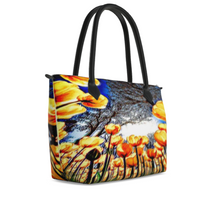 Cargar imagen en el visor de la galería, Estampados florales: Bolso de mano con cremallera y diseño Tulip Daydream 01 