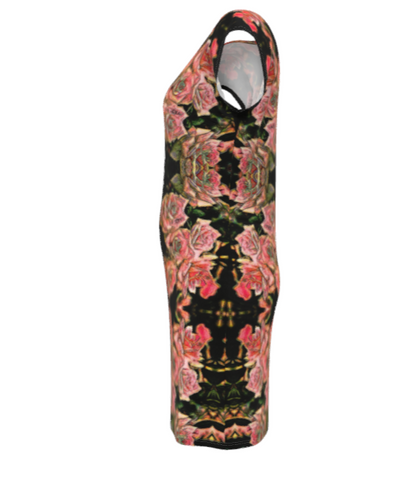 Floral Embosses: Roses 06-01 Tunic T-shirt Dress