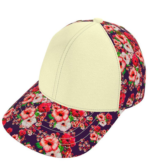 TRP Floral Print 03: Hibiscus Flowers 01-01 Tropical Bloom Baseball Cap