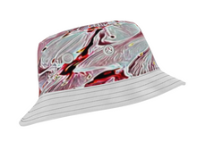 Cargar imagen en el visor de la galería, Relieve floral: Flores de cerezo pictóricas 01-03 Sombrero de pescador de ala estrecha de diseñador 
