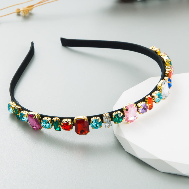 Baroque Color Rhinestone Embellished Headband