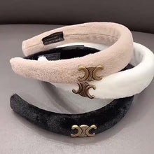 Cargar imagen en el visor de la galería, Triumphal Arch White Plush Headband (3 colors)