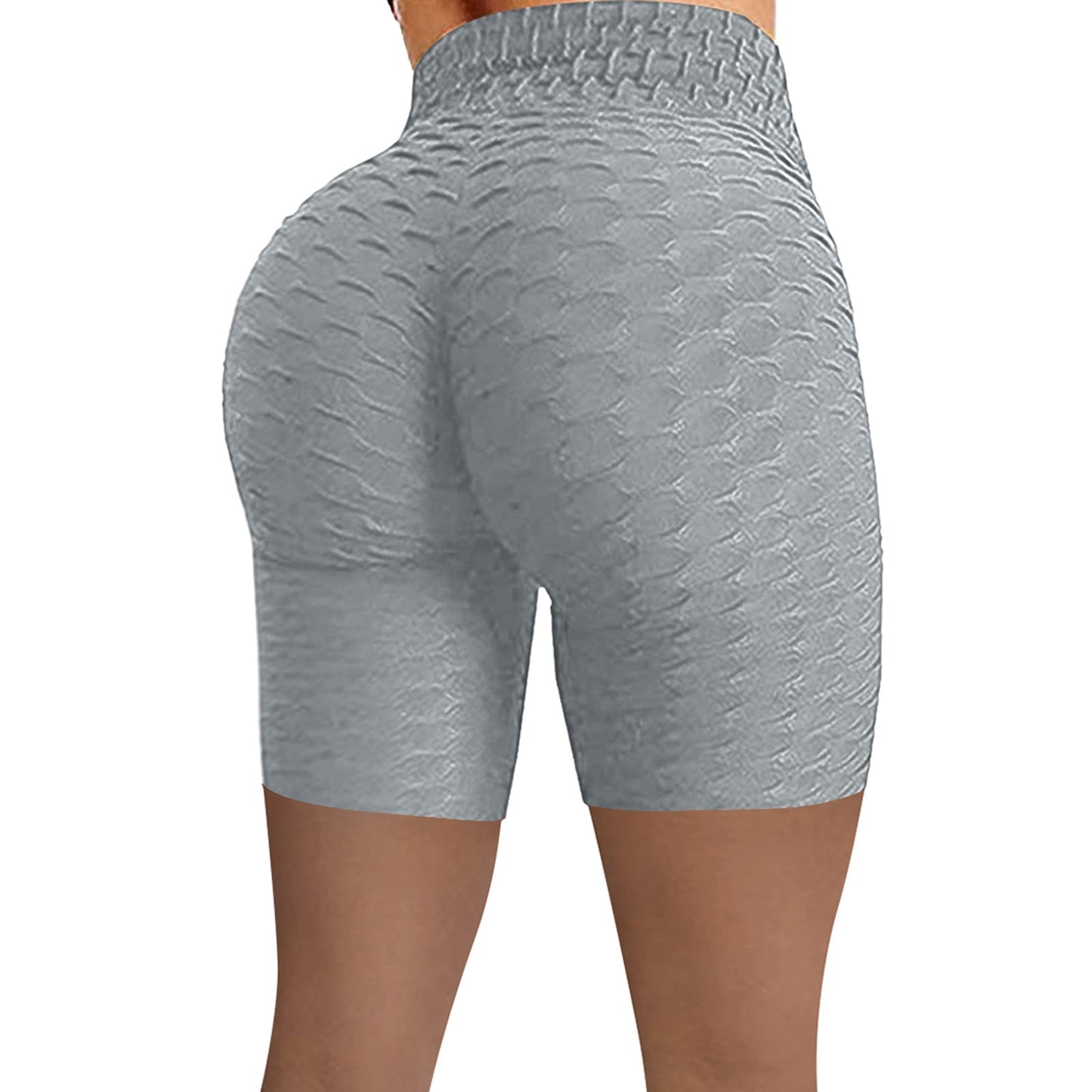 Knit High Waist Hip Tight Fitness Shorts (8 colors)