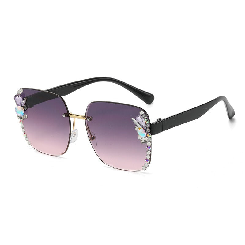 Oversize Diamond Anti UV Sunglasses (7 colors)