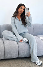 Load image into Gallery viewer, Solid Color Quarter Zip Knit Sweatsuit (3 colors)