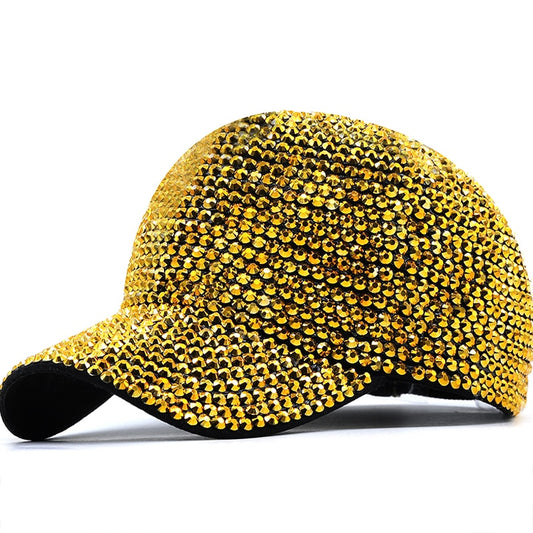 Sequined Rhinestone Lady Baseball Cap (5 colors)