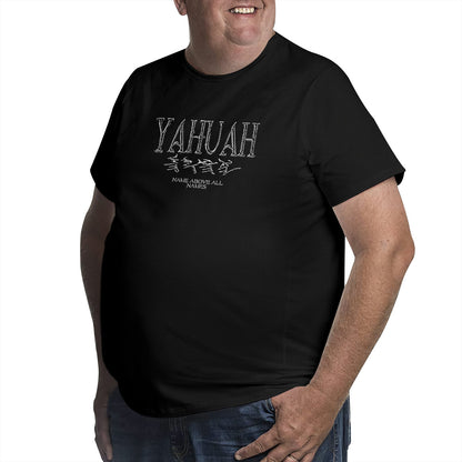 Yahuah: Name Above All Names (01-01) | Men's Premium Cotton Plus Size Tee