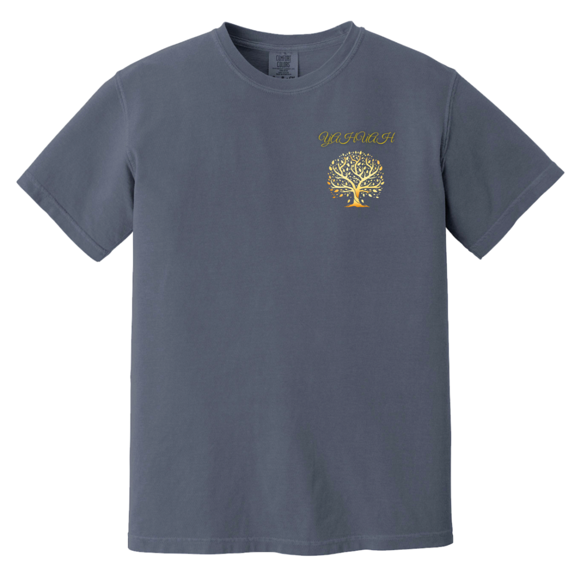 Yahuah-Tree of Life 01 Men's Designer Heavyweight Garment Dyed T-shirt (7 colors)