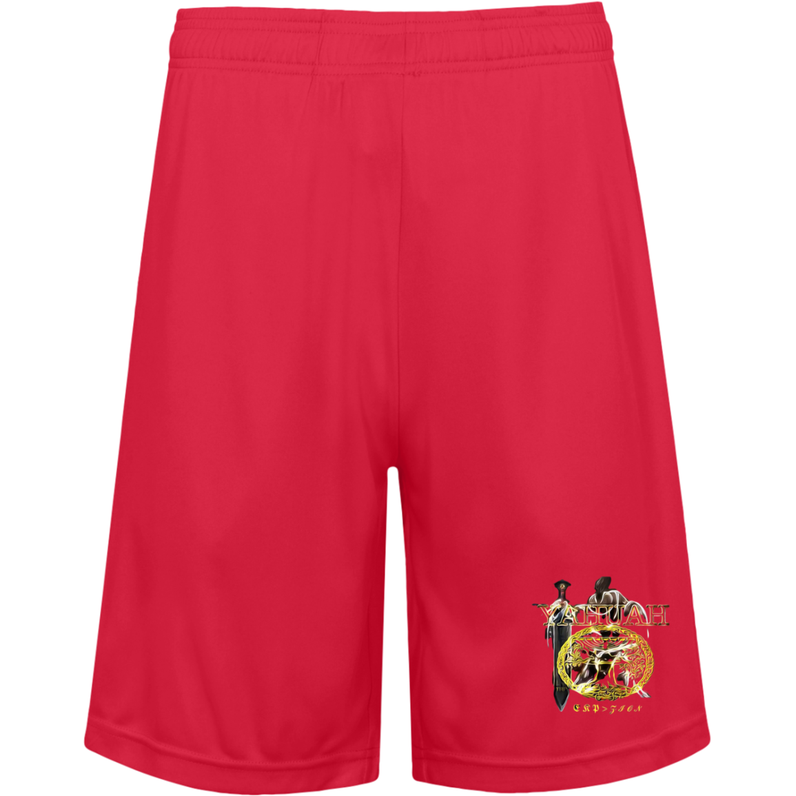 Yahuah-Name Above All Names 03-01 Royal Designer Team 365 Men's Zone Gym Shorts (6 colors)