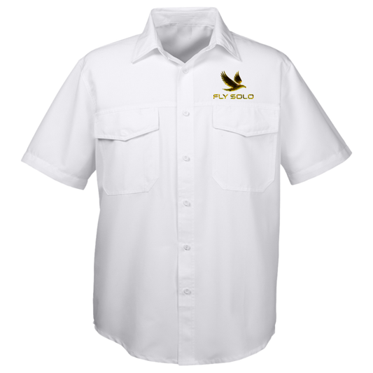 Outspoken Designs 03-01 "Fly Solo" Designer Harriton Men's Key West Uniform Security Guard Workshirt (6 colors)