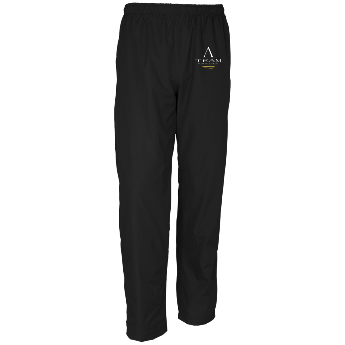 A-Team 02-01 Men's Designer Wind Pants (Black/Navy)