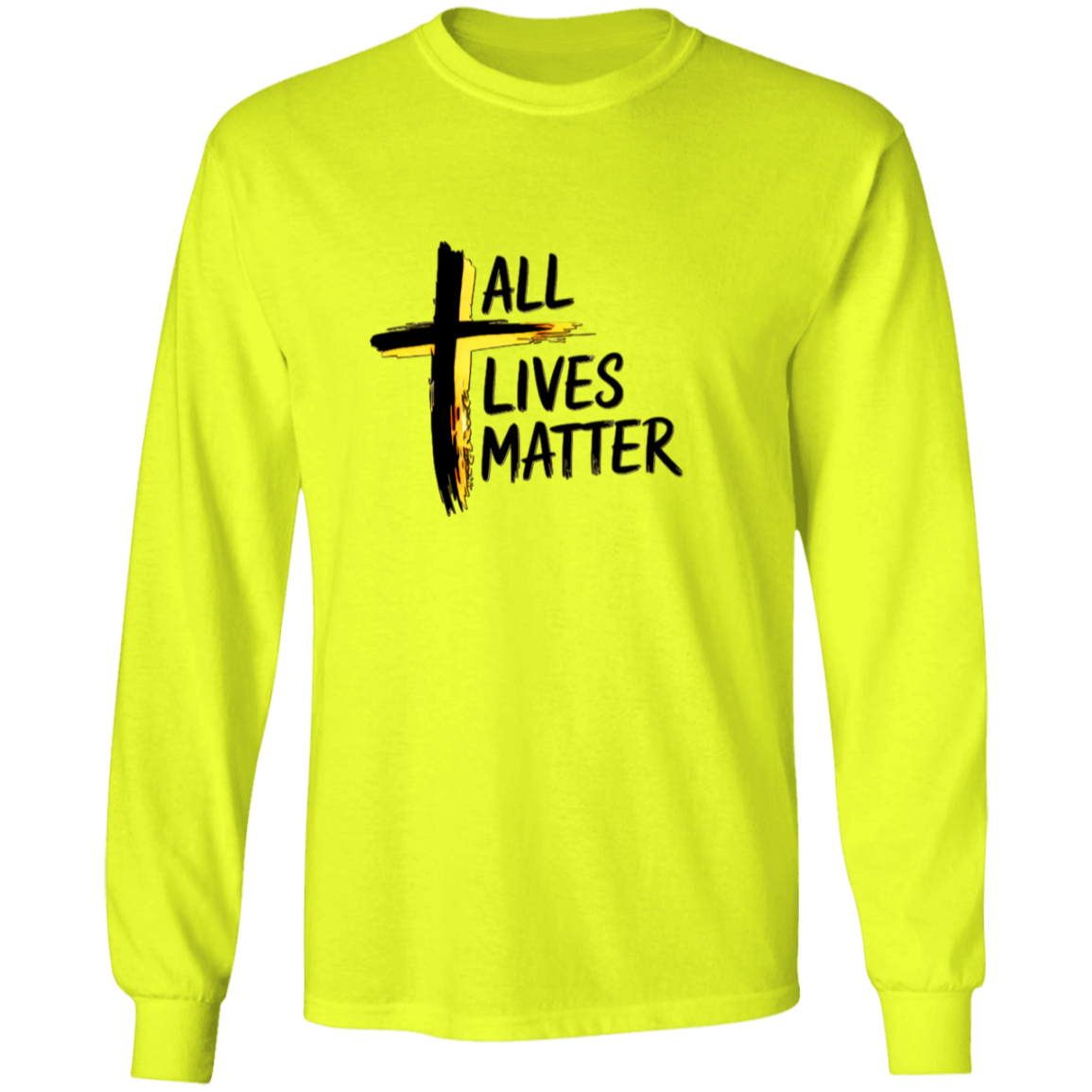 Outspoken Designs 04-01 "All Lives Matter" Designer Ultra Cotton Unisex T-Shirt (Safety Green)