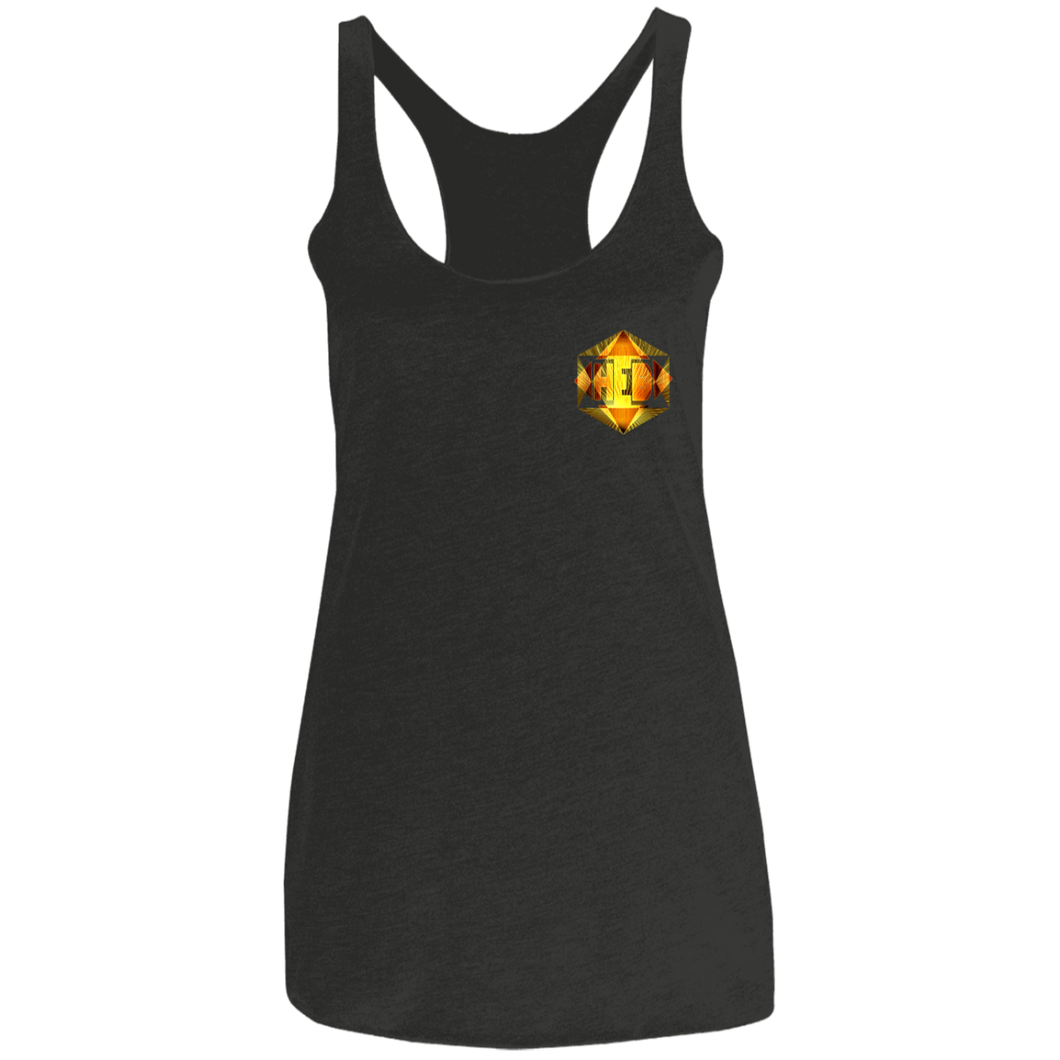 Hebrew World 01-01 Camiseta sin mangas de tres mezclas con espalda cruzada de diseñador para mujer (10 colores)