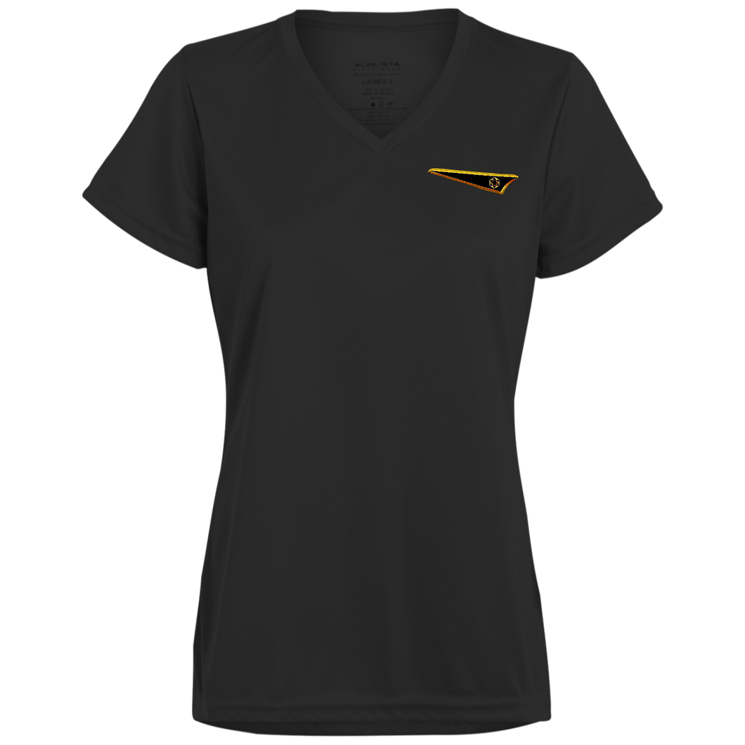 BREWZ Camiseta con cuello en V que absorbe la humedad para mujer (6 colores) 