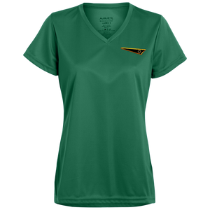 BREWZ Camiseta con cuello en V que absorbe la humedad para mujer (6 colores) 