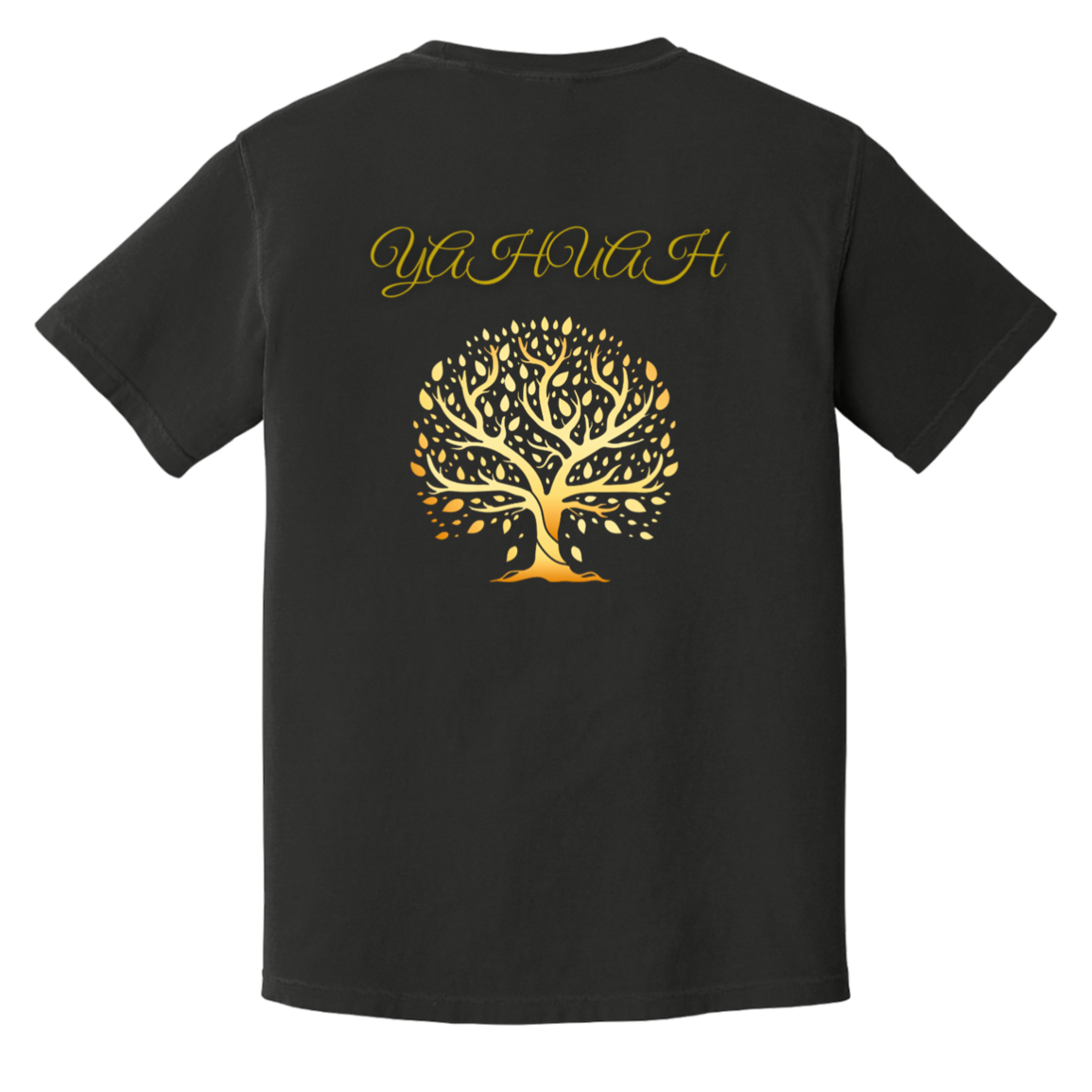 Yahuah-Tree of Life 01 Men's Designer Heavyweight Garment Dyed T-shirt (7 colors)