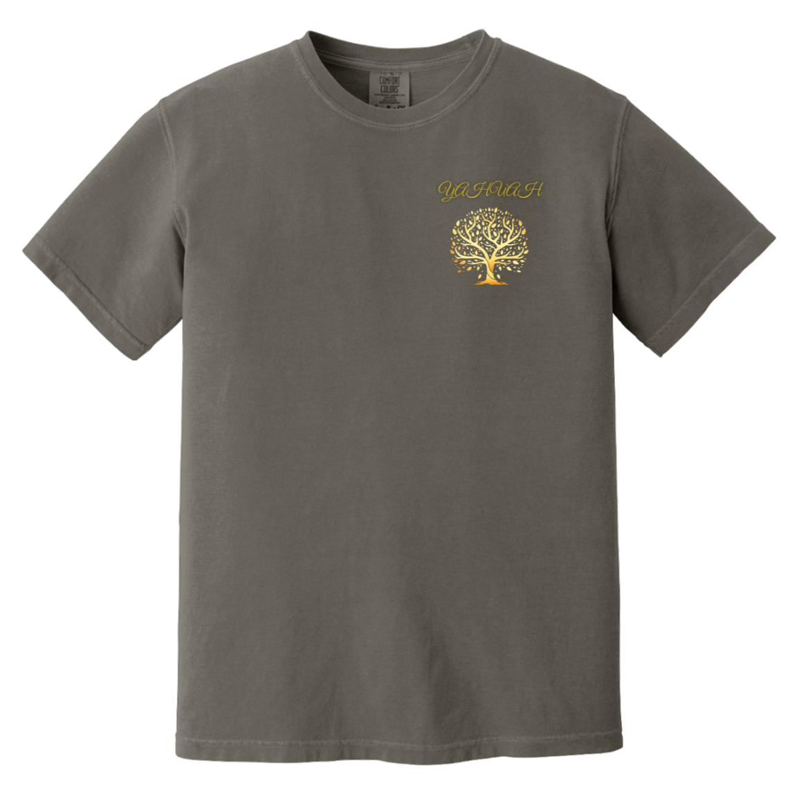 Yahuah-Tree of Life 01 Men's Designer Heavyweight Garment Dyed T-shirt (7 colors)