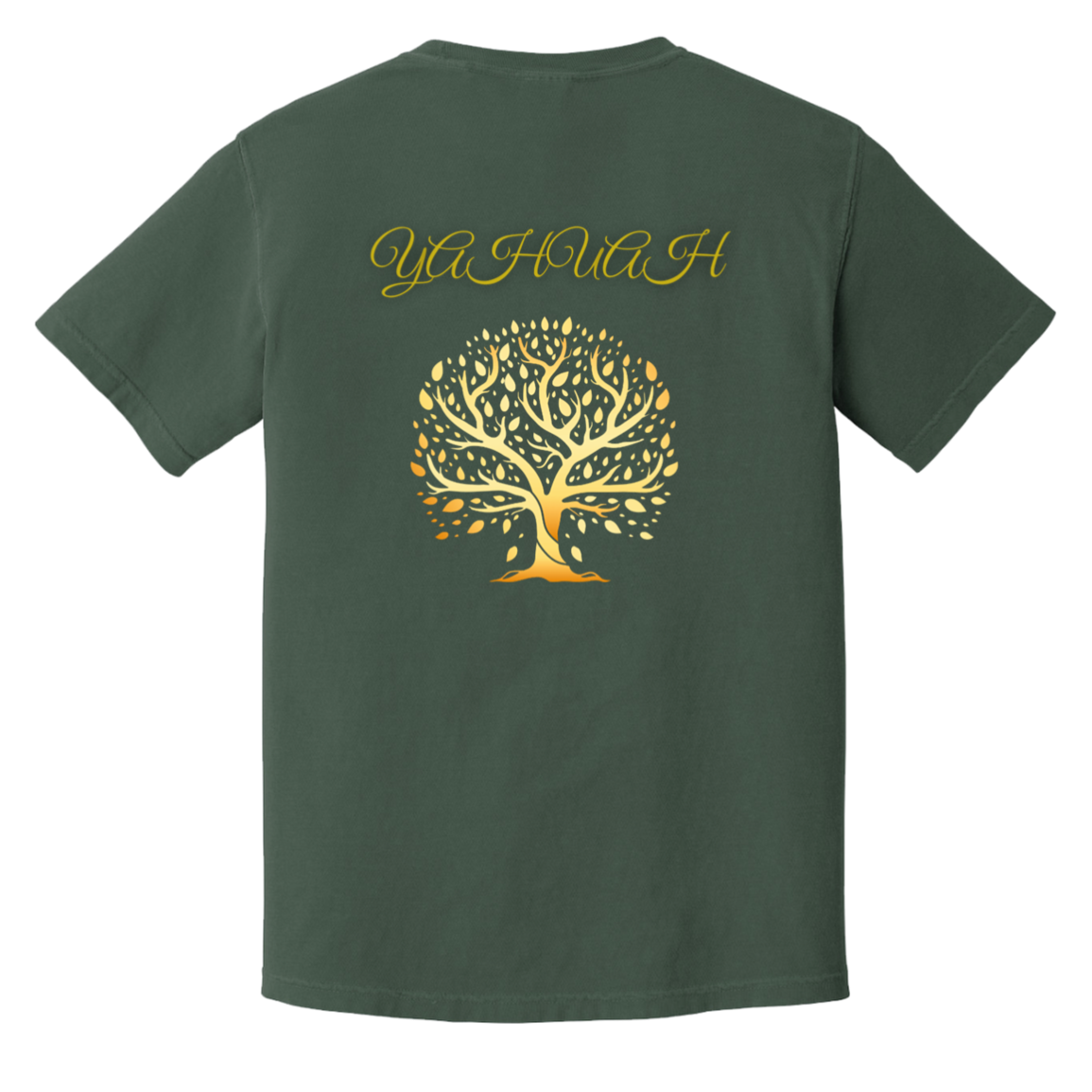 Yahuah-Tree of Life 01 Men's Designer Heavyweight Garment Dyed T-shirt (7 colors)