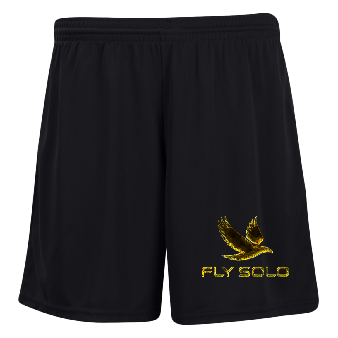 Outspoken Designs 03-01 "Fly Solo" Ladies Designer Moisture Wicking 7 inch Inseam Training Shorts (8 colors)